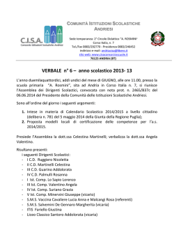 scarica il verbale - CISA Comunit&agrave; Scuole