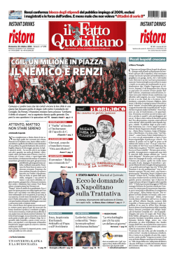 IL NEMICO &Egrave; RENZI