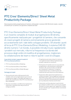 PTC Creo® Elements/Direct® Sheet Metal Productivity