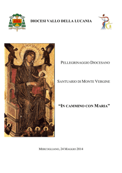 Libretto pellegrinaggio - Diocesi di Vallo della Lucania