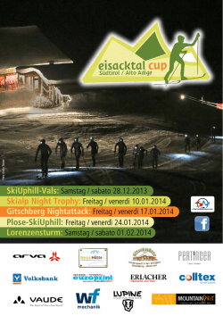 Lorenzensturm: Samstag / sabato 01.02.2014 Plose