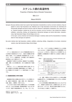 ステンレス鋼の高温特性（PDF： 1612KB）