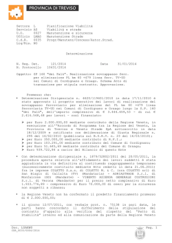 Settore L Pianificazione Viabilit&agrave; Servizio AS Viabilit&agrave; e strade U.O.