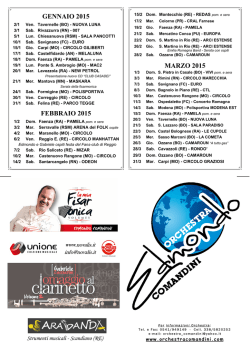 Programma - Orchestra Comandini