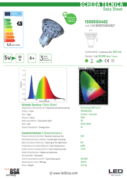 SCHEDA TECNICA - Technology Bsa LED