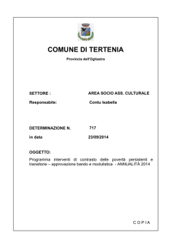 COMUNE DI TERTENIA