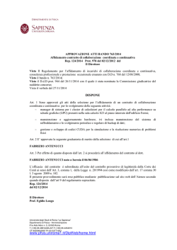 Approvazione atti