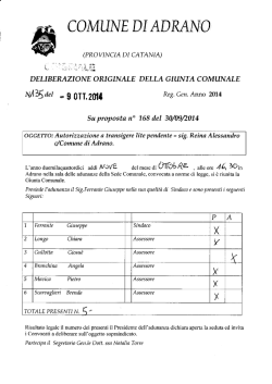 delgm.135 - Comune di Adrano