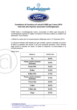 Ford Italia: 2014 imprese