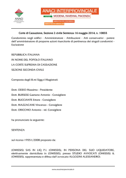 2014-05-16 Cassazione Civile n 10855