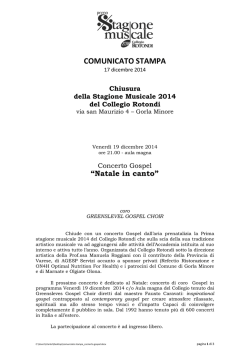 COMUNICATO STAMPA - Chiesa di Milano