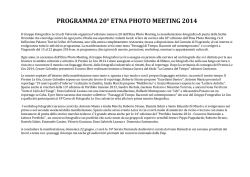 PROGRAMMA 20&deg; ETNA PHOTO MEETING 2014