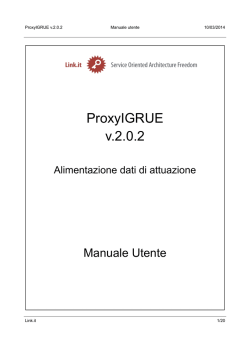 Manuale Utente Proxy IGRUE
