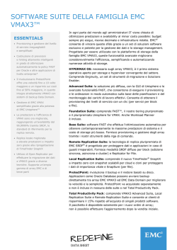 SOFTWARE SUITE DELLA FAMIGLIA EMC VMAX3
