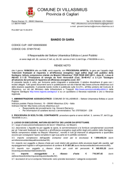Bando [file ] - Regione Autonoma della Sardegna