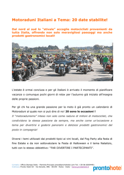 Motoraduni Italiani a Tema: 20 date stabilite!