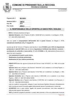 allegato - Comune di Prignano sulla Secchia