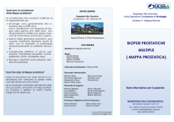 Biopsie prostatiche multiple - Azienda Ulss 4 Alto Vicentino