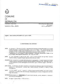 ORDINANZA N. 50 - Comune di Bernalda