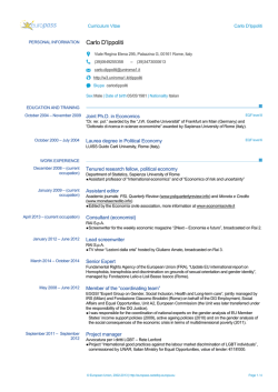 Curriculum vitae - W3.UniRoma1.it