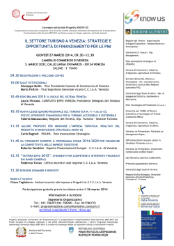 Il programma del convegno