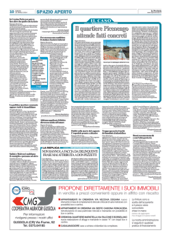 Il quartiere Picenengo attende fatti concreti