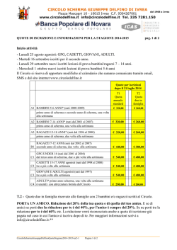 scarica il calendario dei corsi