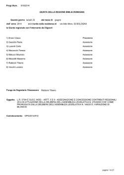 Delibera della Giunta Regionale del 23/06/2014 n&deg; 919