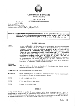 ORDINANZA N.14 - Comune di Bernalda