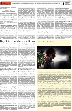 Guy Gutman e la Nomadic School