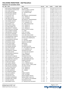 23/11/2014 jesi - Nuova Podistica Centobuchi