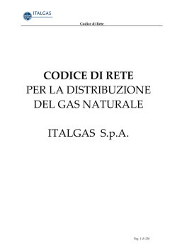 Codice di Rete Italgas