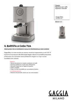 RI9301/01 Gaggia Macchina per caff&egrave; espresso manuale