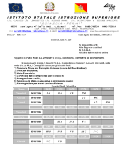Scrutini Finali a.s. 2013/2014 - Sciascia