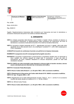 IL DIRIGENTE - Comune di Rimini