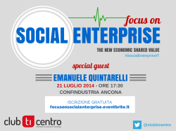 Focus on SOCIAL ENTERPRISE
