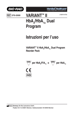 Manuale VARIANT II - Meridian Healthcare