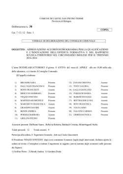 in allegato - Amministrazione trasparente