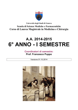Guida ai Corsi Integrati (6&deg;/I semestre)