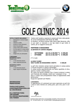 Maggiori informazioni - Golf Club Villa Paradiso