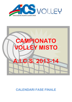 CAMPIONATO VOLLEY MISTO A.I.C.S. 2013-14