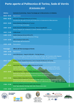 Scarica il programma - Politecnico di Torino