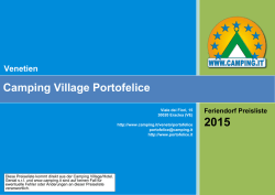 Camping Village Portofelice Preiseliste