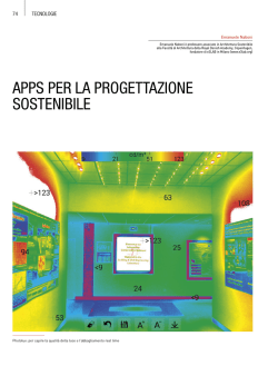 APPS PER LA PROGETTAZIONE SOSTENIBILE