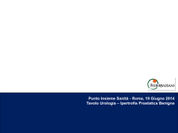 Tavolo Tecnico UROLOGIA - Corte di Giustizia Popolare per il diritto