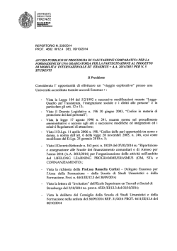 F I RE N Z E - Scienze della Formazione