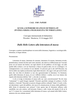 Conferenza internazionale di Italianistica