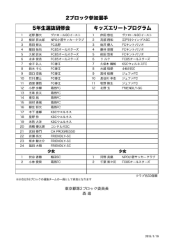 2ブロック参加メンバー