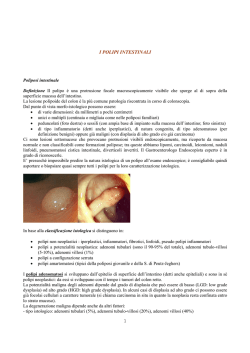 1 I POLIPI INTESTINALI - Dott. Mauro Basilico