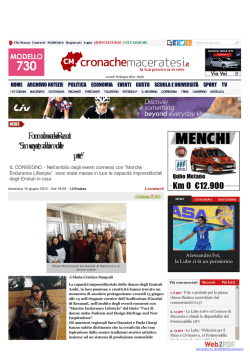 Forum donne arabe a Recanati - Marche Endurance Lifestyle 2014